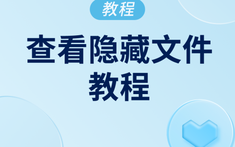 最新win10windows11查看电脑系统隐藏文件及文件夹操作教程